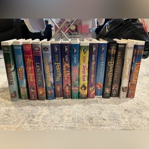 15 Disney VHS tapes including 6 black diamond classics